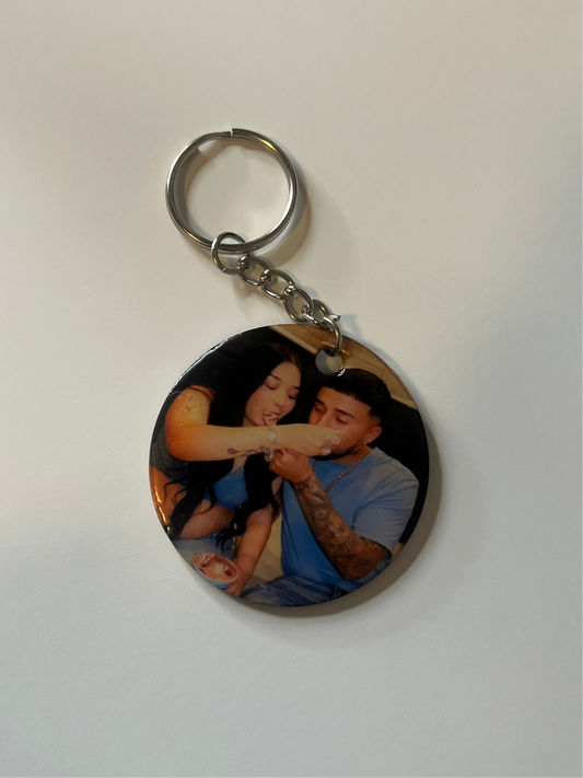 Circle Custom Keychain