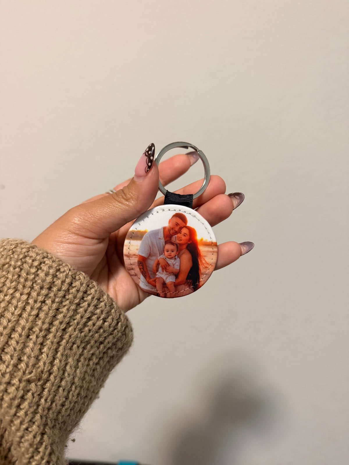 Circle Custom Keychain